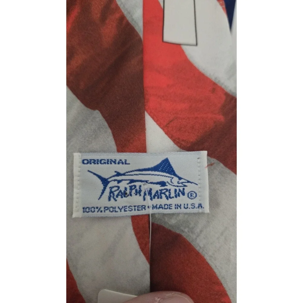 Patriotic American Flag Tie Original Ralph Marlin USA Vintage '94 Attractive HTF